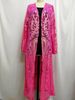 K Women's Outerwear Sequin Cardigan Long Bead Party Outerwear Netting Sequin Sheer Long Sleeve Openwork Coat. No Accessories_ecoleips.com