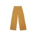 Women's Clothing Popular Two Piece Pants Thin Breathable Striped Knitted Short Sleeved Top High Waist Slim Wide Leg Nine Point Pants_ecoleips.com