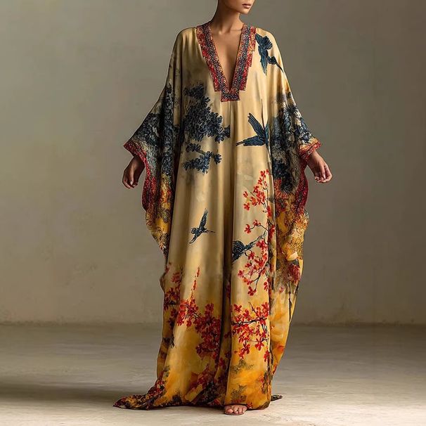 Women's French Style Dress Elegant Printed Long Sleeved Fashionable Spring Autumn New_ecoleips.com