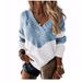 2027 Fashion European-USA Style Knitwear Pullovers Women Acrylic Leopard Print Splicing Long Sleeve Casual Loose Thick Sweater S-3XL_ecoleips.com