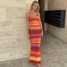 2025 Summer Fashion Printed V-Neck Camisole Slim Fit Bodycon Skirt Set Wholesale For Women_ecoleips.com