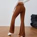 Voya Women's Fashion Casual Slightly Spicy Pants, New Spring-summer Elastic Waist Slimming Wide-leg Long Pants_ecoleips.com