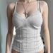 Aria Basics Aria Basics European And American Style Summer Lace Trim Split Camisole With Deep V-neck, Solid Color Versatile Top For Hot Girls_ecoleips.com