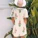 Aria Basics Aria Basics European American Fashion Floral Print Puff Sleeve For Women, 2025 Summer New Style, Fresh And Simple Color-blocking_ecoleips.com
