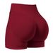 Women's Seamless Sports Shorts Peach Shaped Three Section Waist For Running Yoga And Fitness_ecoleips.com