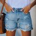 2024 Street Hipster Ripped Straight Pants Women's Denim Shorts Women's_ecoleips.com