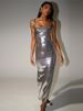 Glitter Sequins Backless Long Dress Women High Waist Strap Cut Out Slim Sleeveless Bodycon Dresses Female Evening Party Robe_ecoleips.com