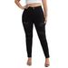 Women's Clothing Large Size Fashion Ripped Stretch Denim Skinny Pants Fat MM Pants_ecoleips.com