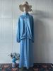 Women's Clothing New Solid Color Intellectual Leisure Loose Zipper Long Sleeve Long Skirt Suit_ecoleips.com
