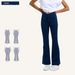 Women's Clothing New Spring And Summer Cross Waist Jeans For Women High Elastic Hip Lift Double Pocket Sports Wear Yoga Fitness Flared Pants_ecoleips.com