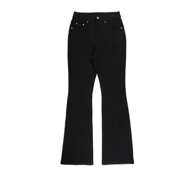 Women's Clothing Black High Waisted Flared Jeans, Sexy And Slim Fitting Floor Length Trousers, Unique Design, Hip Lifting Flared Pants._ecoleips.com