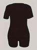 Summer Women's Casual Fashion Leopard Lips Print Loose T-shirt+shorts Two-piece Sportswear Suitable For Daily Wear-59_ecoleips.com