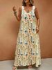 Plus Size Women's Vacation Lace Trim French Dress_ecoleips.com