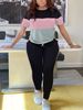 Women's plus Size Casual Two Piece Set Crew Neck Short Sleeve Shirt & Trousers Summer Independent Fashion England Style Polyester_ecoleips.com