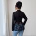 Women's Color Block Lace Blazer Slim Fit a Line Spring 2026 European American Cross Border Trade New Arrivals_ecoleips.com