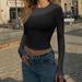 Women's Clothing Minimalist Long Sleeve T-Shirt – Versatile Work & Casual Staple For Women (Yellow, Black, Navy, White)_ecoleips.com