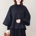 girl Chinese Retro Button 2025 Autumn Winter Ethnic Style Warm Jacquard Coat Plus Size Clothing Linen Cotton Jacket_ecoleips.com