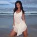 Summer New Style Women's Sexy Lace See through Dress European American Halter Neck Backless Clothing for Women_ecoleips.com