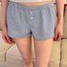 Women Summer Casual Pajama Shorts Kawaii Plaid Boyshorts Loose Ruffles Lace Lounge Bottoms Y2K Aesthetic Sleep Bottoms Homewear_ecoleips.com
