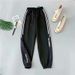 Women's Korean Style Harajuku Loose Fit Slimming Tapered Leg Sweatpants Casual Pants For Spring Autumn_ecoleips.com