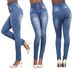 Women's Clothing Feminine High Waist Slim Elastic Plus Size Jeans_ecoleips.com