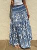 Women's Bohemian Style Long Skirt Printed Holiday Leisure European And American Skirts For Women_ecoleips.com