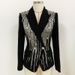 Women's Clothing Spot Autumn And Winter New Women's Jacket Double Breasted Metal Plate Heavy Beaded Slim Suit_ecoleips.com