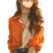 Dopamine Color Block Long Sleeve Shirt Women 2025 New Light Luxury High-end Early Autumn Atmosphere Outfit Top_ecoleips.com