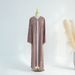 Elegant Embroidered Plus Size Kaftan Dress Boho Chic Long Sleeve Tunic For Women Open Front Optional Scarf Coffee Army Green Lilac_ecoleips.com