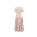Women's Long Slim Fit Casual Dress Waist Cinching Short Sleeve Elegant_ecoleips.com
