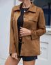 Europe, America 2025 Cross-border Women's Clothing Autumn And Winter New Products Casual Fashion Versatile Suede Cardigan Slim Jacket Jacket Women_ecoleips.com