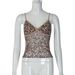 European And American Hot-Selling Women's 2025 Winter New Fashion Sexy V-Neck Backless Leopard Print Camisole Tank Top_ecoleips.com