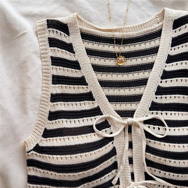 European American Cross-border Spring/summer Vacation Tank Top With Tie-up Cardigan And Shorts Women's Two-piece Set_ecoleips.com