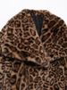 Leopard Print Faux Fur Coat – Winter Cropped Jacket With Spandex Blend (XS/S/M/L)_ecoleips.com