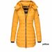 Women's Clothing Cotton Padded Jacket Mid Length Slim Korean-Style Women’s Long Padded Coat – Slim Fit Winter Jacket With Detachable Hood_ecoleips.com