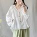 Cotton-Linen Jacquard Coat; Cardigan-Style Top For Women, Suitable For Spring/Summer Seasons; Featuring A Traditional Et_ecoleips.com