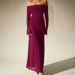 Cross-Border Foreign Trade Mesh Silver Sequin Square European And American Sexy Off-Shoulder Flared Long Sleeve Dress_ecoleips.com