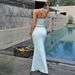 Y2K Knitted Halter Top & Beaded Skirt Set - Retro 2000s Two-Piece Outfit For Women, Summer Festival & Party Wear_ecoleips.com