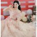 off the Shoulder Ethereal Toast Dress for Brides Weddings Engagements Banquets Evening Gowns Elegant Emcee Performance Attire Women's Wedding Party Wear_ecoleips.com