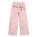 Unisex Tie-Dye Star Print Lounge Pants - Double Waistband Cotton Boho Trousers (Black/Blue/Pink) - S/M/L_ecoleips.com