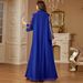 Women's Long Robe Chiffon Embroidered Dress Muslim Fashion Relaxed Everyday Wear Comfortable Feshion_ecoleips.com