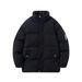 Women's Clothing Stand Up Collar Winter Padded Jacket With Stand Collar, Oversized Fit, Warm Quilted Coat, Casual Streetwear (Black, Beige)_ecoleips.com