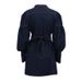 K New Denim Shirt Skirt With Niche Design, Lantern Sleeves, Lace Up Style, Fashionable Dress_ecoleips.com