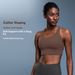 New Spring/Summer Crossback Yoga Bra, Brushed Feel, Shockproof, Supportive, And Push Up Sports Bra For Women_ecoleips.com