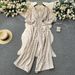 Chic Vacation Jumpsuit For Women – Puff Sleeves, Stretchy Waist & Slimming Wide Leg Pants_ecoleips.com