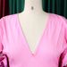 Women's Summer Fashion Set V Neck Printed Top With Wide Leg Pants Casual Two Piece Suit Polyester_ecoleips.com