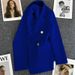 Women's Pink Blazer Jacket Slim-Fit Trendy Office Wear Casual Spring Autumn Outerwear Clothing_ecoleips.com
