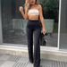 Women's Clothing Casual Wide Leg Pants Flared Trousers For Women Stylish Versatile Fashionable Bottoms For Formal & Casual For Women_ecoleips.com