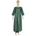 Verve 2025 New Plus Size Women's Embroidered Set Muslim Clothing Robe_ecoleips.com