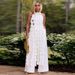 Women's Clothing Sexy Backless Lace Up Long Top Wide Leg Pants Fashion Suit New_ecoleips.com